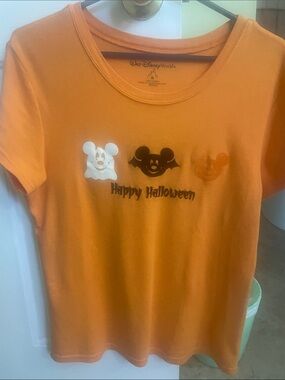Disney Orange Mickey Halloween Tee